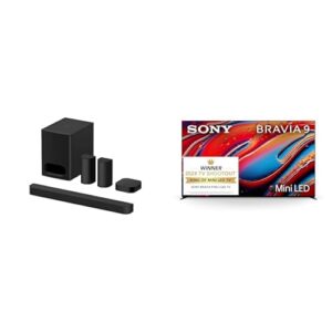 Sony BRAVIA Home Theater Bundle: 5.1ch Theater System 6 Sound bar (HT-S60) with 65-Inch Mini LED 4K BRAVIA 9 Smart Google TV (K-65XR90)