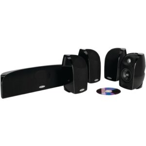 Polk Audio TL250 5-pack Compact, High Performance Home Theater System (5-pack, Black)