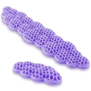 Upgrade Keyboard Wrist Rest Set, Ergonomic Keyboard Mouse Wrist Support, Comfortable Memory TPE Wrist Rest for Typing Pain Relief Computer Laptop Mac Gaming Office Wish Gift (Purple, 16.5\” L)