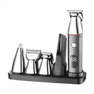 WCWZUXCY Pro Hair Clipper Electric Beard Trfor Men Grooming Kit Face Body TrRechargeable Nose Ear Shaver Wet & Dry