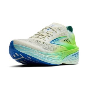 Brooks Unisex Hyperion Elite 4 PB, Neutral Race Running Shoe, Men & Women – Bluewash/Green Gecko/Cobalt – 6.5 Medium