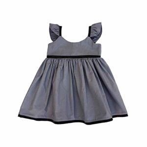 Cuteheads Little Girls’ Sugar and Spice Dress 4T Gray/Black