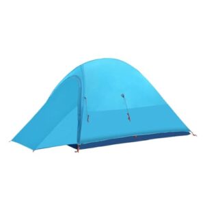 HIONJIN Backpacking Tent Ultralight 1-2 Person Waterproof Camping Outdoor Tent(Blue)