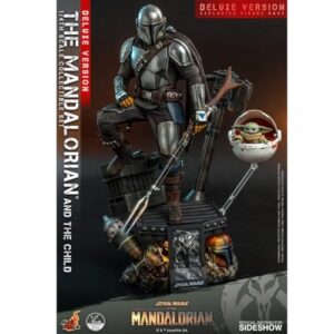 Hot Toys Star Wars The Mandalorian and The Child (Deluxe Set) 1/4 Quarter Scale Collectible Figure Set
