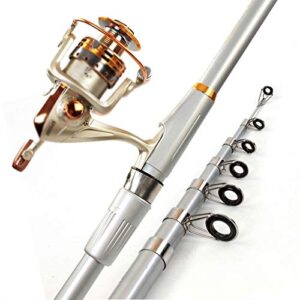Fishing Rod and Reel Combos Carbon Matrix Telescopic Pole Saltwater Freshwater Gear Kit (2.1m/5festival 5000)