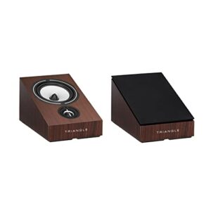 triangle – BOREA BRA1-3D Home Cinema Speakers – Atmos/DTS: X/Auro 3D Compatible – Atmos & Surround Versatility – Output 89 dB/W/m – 206 x 180 x 300 mm – Walnut (Pair)