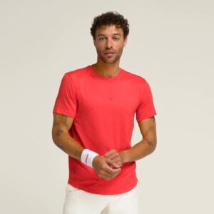 WILSON Everyday Performance Mens Tennis T-Shirt – Infrared/L