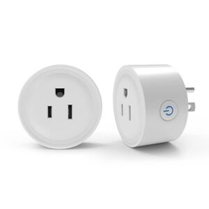 WiFi Smart Plug | Compatible with Alexa & Google Home | WiFi Outlet for Remote Control & Timer and Schedule Function | No Hub Required | Safety Certified (2Pack)