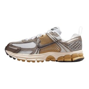 Nike Vomero 5 Big Kids’ Shoes (Metallic Pewter/Parachute Beige/White/Medium Ash) Size 4.5