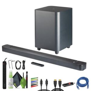 JBL Bar 500 5.1-Channel Soundbar with Wireless Subwoofer and Atmos Surround Sound System for TV Home Theater Bundle