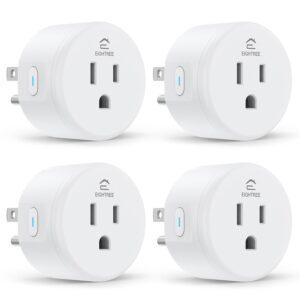 EIGHTREE Smart Plug, WiFi Outlet Works with Alexa & Google Home, Smart Home Socket with Remote Control & Timer Function, 2.4GHz WiFi Only, 4 Packs