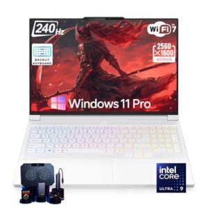 Lenovo Legion 7i Gaming Laptop – NVIDIA RTX 5070 8GB GDDR7, Intel 24-Core Ultra 9 275HX, 16″ 2.5K 240Hz OLED Display, 64GB DDR5, 8TB SSD, RGB Keyboard, WiFi 7, Win 11 Pro, Glacier White, Accessories