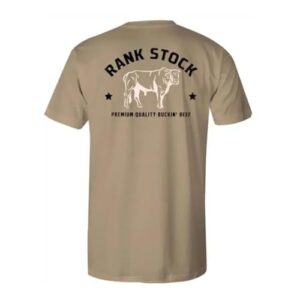 Youth Boy’s Tan T-Shirt with Rank Stock Graphic by Hooey