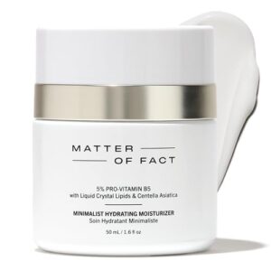 MATTER OF FACT Minimalist Hydrating Moisturizer with Pro Vitamin B5, Liquid Crystal Lipids and Centella Asiatica, Lightweight Daytime Face Cream for Moisture Barrier Support, 50mL / 1.6 Fl Oz