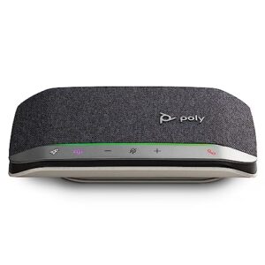 Poly Sync 20 USB-C Personal Portable Smart Speakerphone (Plantronics) – Long Battery Life – Noise/Echo Reduction -Works w/Teams (Certified), Zoom, PC, Mac, Mobile – Amazon Exclusive