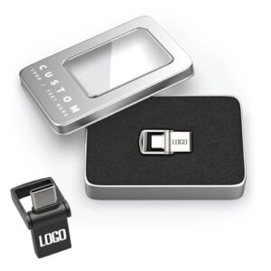 Custom Mini USB Flash Drives Personalized Thumb Drives with Logo for Business Gifts, Promotions, Events Plug and Play, High Speed USB Memory Stick in 16GB, 32GB, 64GB (100,128GB)