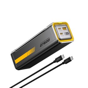 AOHI 240W Laptop Power Bank 27600mAh Portable Fast Charger (99.3wh), Airline-Compliant, 140W PD 3.1 Large Battery Pack The Future Starship for MacBook, iPad iPhone 16 Pro Max,Galaxy,Steam Deck, Grey