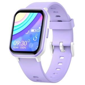 Kids Smart Watch for Girls,IP68 Waterproof Kids Fitness Tracker Watch with 1.5 Inch DIY Face,Heart Rate Sleep Monitor,19 Sport Modes,Calories Counter,Alarm Clock,Great Gifts for Children 6+(Purple)