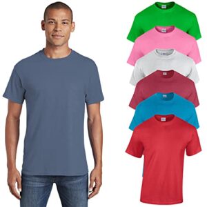 Gildan Men’s Heavy Cotton Short Sleeve T-Shirt, Style G500, Multipack of 1|2|4|6|10, Make Your Own Customized Set! SETOF-6-3XL Multicolor