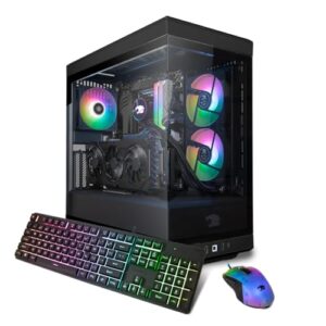 iBUYPOWER Y40 Black Gaming PC Computer Desktop Y40BI9N47TS01 (Intel Core i9 14900F, RTX 4070 Ti Super 16GB, 32GB DDR5 5600 RGB (16×2), 2TB NVMe SSD, WiFi Ready, Windows 11 Home)