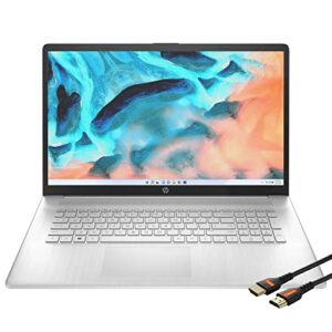 HP Laptops 17 inch Windows 11 | AMD Ryzen 5 5500U 6Core | FHD 1920×1080 IPS Display Narrow Bezel | Numeric Keyboard | Wireless-AC | Webcam | USB Type-C | HDMI Cable (32GB RAM | 1TB PCIe SSD)