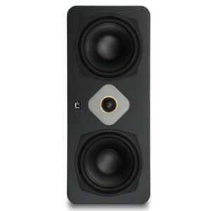 Aperion Audio Novus N6SC Slim LCR 2-Way Dual 6.5″” On-Wall & Surround Speaker for Home Theater System Single (Stealth Black)