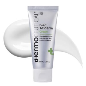 tHermoCEUTICAL DeAC Aciderm Cream – Acne Care, Excessive Sebum Secretion, Dead Skin Cells Reduction, Polylysin Moisturizer, Niacinamide 5%, Smooth & Refreshing Texture, 1.69 fl.oz