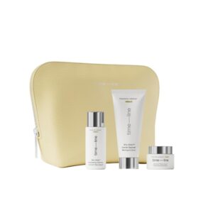 Timeline Mito-Biotic™ Skincare Routine Starter Kit in Travel Case with Gentle Cleanser 50 ml, Resurfacing Exfoliator 30ml & Barrier Cream 15 ml for All Skin Types