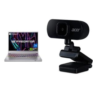 Acer Predator Triton 14 Gaming/Creator Laptop | i7-13700H | RTX 4070 | 14″ Mini LED | 16GB LPDDR5 | 1TB SSD |WiFi 6E | PT14-51-7979 Full HD USB Streaming 2MP Webcam with Digital Microphone