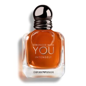 Armani Beauty – Stronger With You Intensely – Cologne for Men – Fougère Ambery Woody Men’s Fragrance – Pink Pepper, Lavender, Vanilla Notes