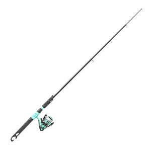 Zebco Kids Rambler Telescopic Spinning Reel and Fishing Rod Combo, 23.5-Inch to 5-Foot 3-Inch Telescoping Fishing Rod, Size 20 Reel, Pre-Spooled with 8-Pound Cajun Line, Seafoam/Black