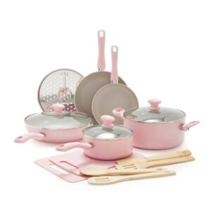 HSIJYGX Ceramic Nonstick 15pc Set Cookware Sets Pots and Pans Non-stick Coating