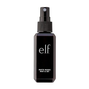 e.l.f., Matte Magic Mist & Set – Small, Lightweight, Long Lasting, Mattifying, Revitalizes, Controls Shine, Refreshes, Hydrates, All-Day Wear, 2.0 Fl Oz