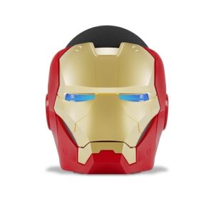 Echo Bundle: Echo Dot (5th Gen, 2022 release) | Charcoal and Limited Edition Marvel Iron Man Stand
