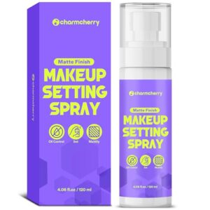 Makeup Setting Spray (4.06 Fl Oz), Matte Finish Setting Spray for Makeup, Long-Lasting Fixing Spray for Face, Oil Control for Oily Skin, Shine-Free