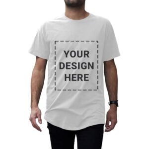 BILLIONHATS Custom T-Shirts, Customized Unisex Tee Shirts Photo Logo Text Personalized Cotton Blend Shirt Front & Back Print (3X-Large,Regular,6 Pack,White)