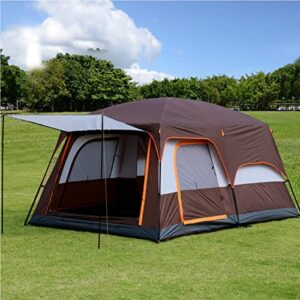 Waterproof Camping Tent,Family Tent with 3 Room 8-12 Person Large Tent 2 Bedroom Family Tent & Sun Shelter,Festival Essential for Outdoor Garden