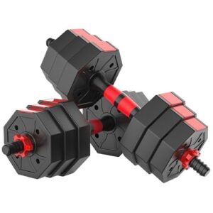 HAMEXLN Dumbbel Adjustable Weight Dumbbell Barbell Set Home Fitness Exercise Sports Training Dumbbells For Men And Women Barbell, Black