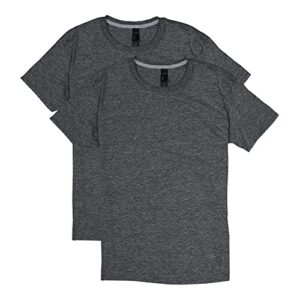 Hanes mens 2 Pack X-temp Performance T-shirt Shirt, Charcoal Heather, 3X-Large US