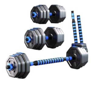 HAMEXLN Dumbbel Adjustable Dumbbell Set For Use As Dumbbells, Barbells, Kettlebells, Fitness Equipment For Men And Women Barbell, Blue