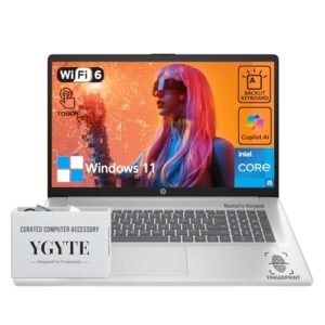HP 17 Laptop Touch Screen, 17.3″ Laptop Touchscreen Laptop, Intel 10-Core i5 Laptop Computer PC, 32GB RAM 1TB SSD, Windows 11, Copilot AI, Backlit Keyboard, Number Pad