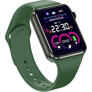 Smart Watch for Men Women Compatible iOS Android iPhone, 2.09” Smartwatch Activity Fitness Tracker Watch with Answer/Make Calls/SMS/Heart Rate/Sleep Monitor/Pedometer & 2 Bands (Green)