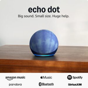 Amazon Echo Dot (Newest Model) | Limited-Edition Japanese Shibori Design by Joe Ando