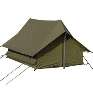 Outdoor Camping Retro Tent 2 People Self-Driving Tour Camping Rain-Proof Hut Type A-Shaped Tent Oxford Cloth Easy to Build and Store