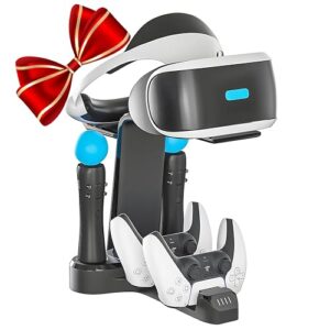 Skywin VR Charging Stand for Gamers, PSVR Charging Station to Showcase, Display, and Charge Your PS5 & Controller – Ideal Holiday Present & Birthday Gift (PlayStation 5)