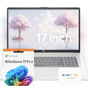 HP 2025 New 17 inch Laptop Computer • 32GB RAM • 1TB SSD • Back to School Limited Edition with Microsoft Office • Intel 13th 8-Cores i3 CPU • 10-Key Number Pad • WOWPC Recovery USB • Window 11 Pro