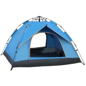 Pop Up Beach Tent Sun Shelter, Instant Lightweight Portable Tent for 2-3 People with UV Protection, Automatic Hydraulic Opening for Family Trip, Hiking, Picnic, and Party (Blue)