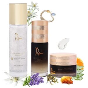 Roiii Light Bulb+Cream+Anti Aging Facial Oil +Light Bulb Glow Essence Serum – Vitamin C +Anti-Aging