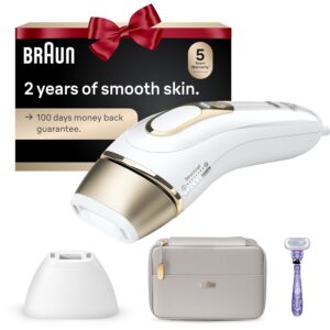 Braun IPL Silk·Expert Pro 5 PL5157 Latest Generation IPL, Permanent Visible Hair Reduction, at-Home Hair Removal System with Soft Pouch and Precision Head