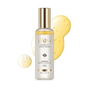 d\’alba Piedmont Italian White Truffle First Aromatic Spray Serum, Fragrant VEGAN Glowy Antioxidant Face Mist, Deep Hydration Skin Firmness, Korean Skin Care (4.05 fl.oz)